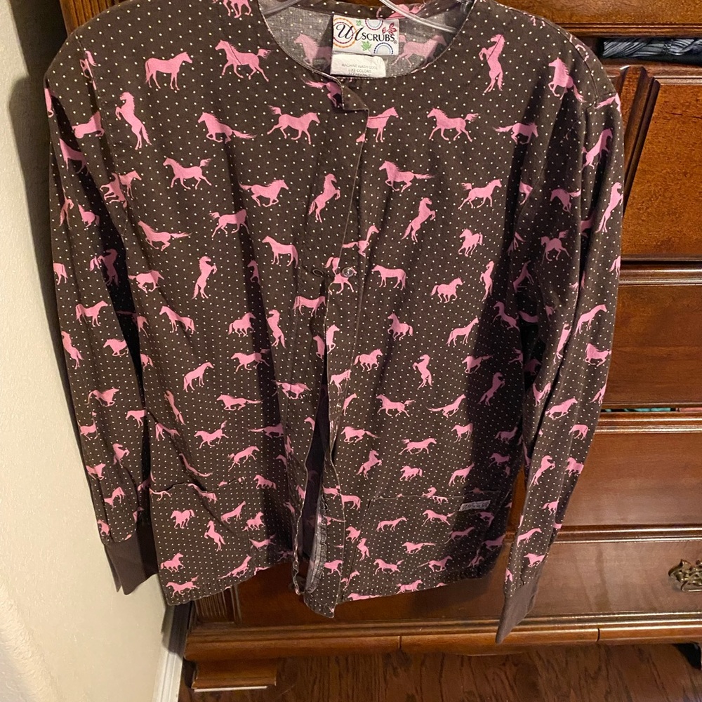 Horses scrub jacket